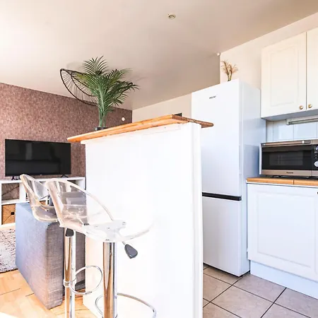 Lägenhet Dahlia - Ideal Pour Familles & Pros - Hypercentre - Vue Fontaine Sube Et Cathedrale - Wifi - Machine A Laver - Gare, Cathedrale De Reims, Commerces, Restaurants & Transports En Commun Accessibles A Pied En Moins De 10 Minutes
